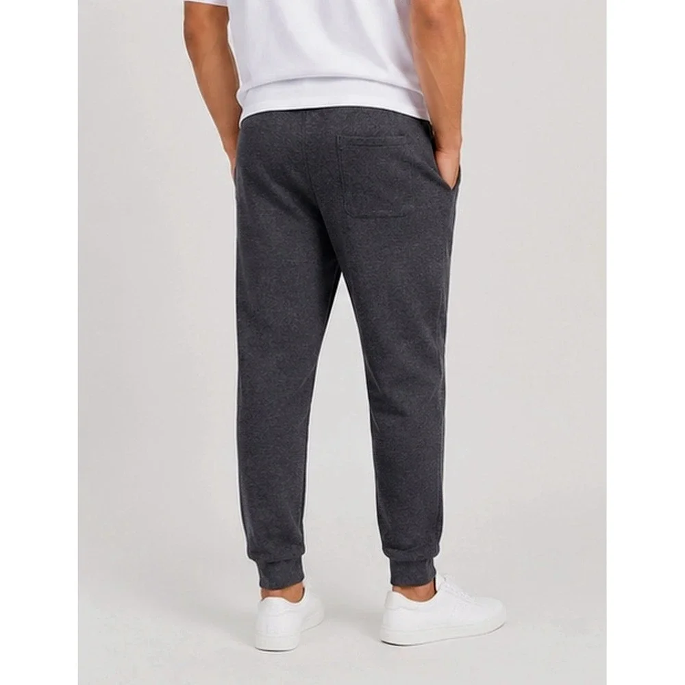 Hanes EcoSmart Mens XL 2 Pack Lot Soft Fleece Jogger Sweatpants Gray 30.5 Inseam